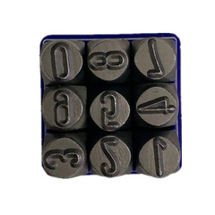 天傑6MM-8MM-10MM-12.5MM-5MM-4MM-3MM數字加硬批發銷售 鋼印
