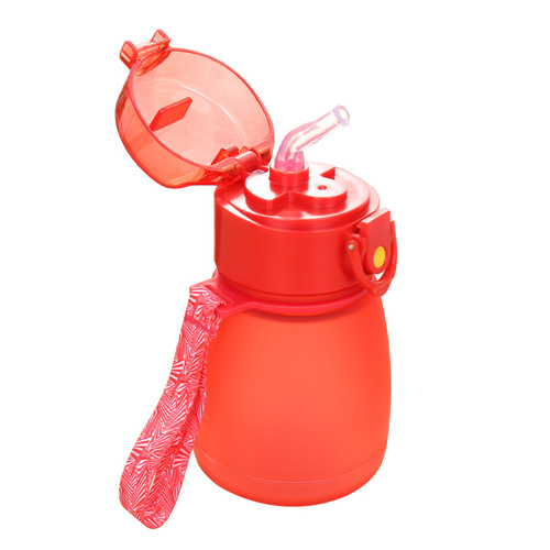 Children's straw cup Doudole water cup small pudding cup plastic cup portable cup wholesale student absorbent cup