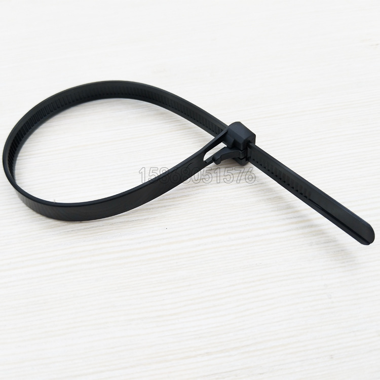 Lazo de cables plástico reutilizable de los 8*250MM del fabricante de la atadura de cables floja desprendible de la atadura de cables de nylon de la hebilla floja