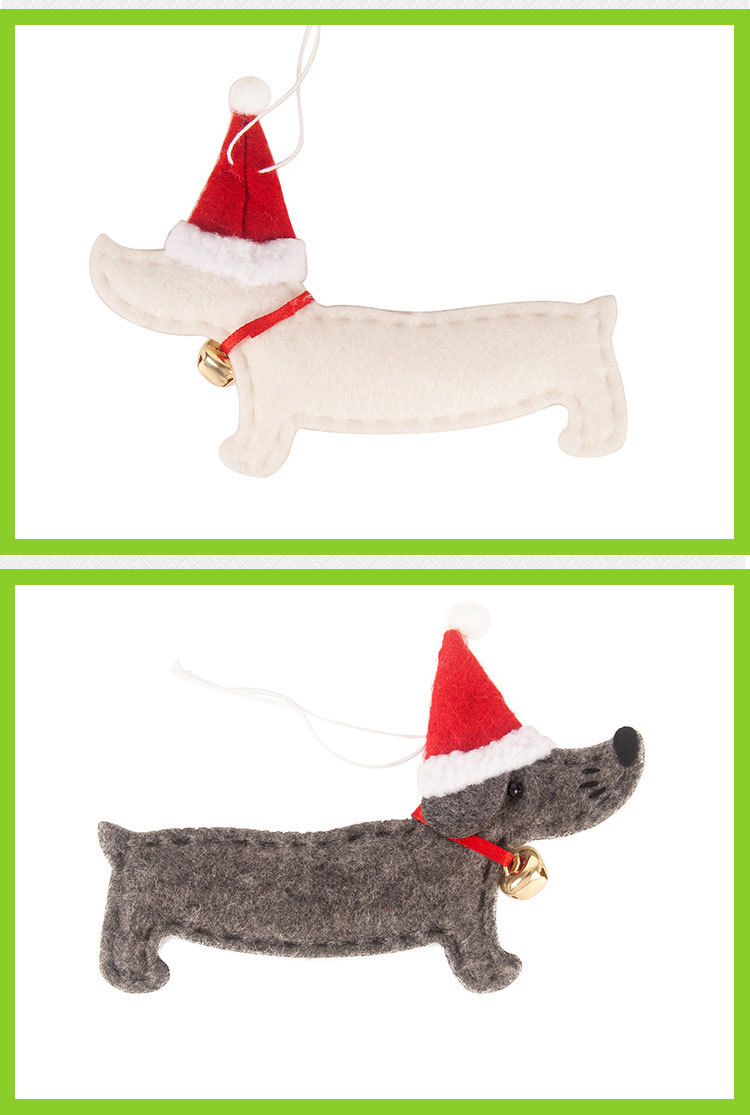 Christmas Dog Nonwoven Party Hanging Ornaments display picture 3
