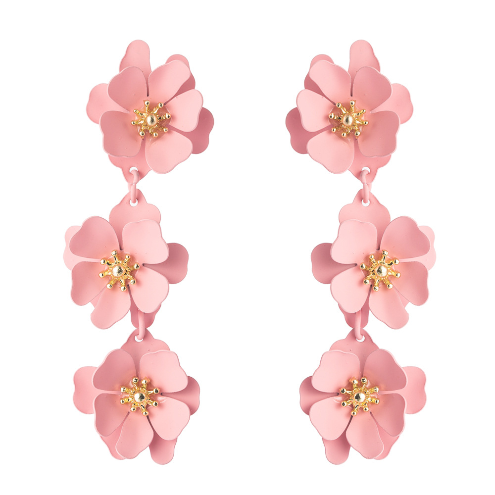 Fashion Women Earrings Flowers Fashion Long Boho Temperament Earrings display picture 10