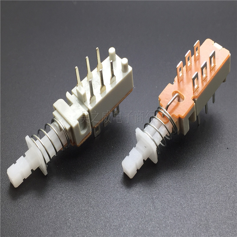 直键按键开关2X2控制琴键开关6脚按键开关铜脚功放音响多功能开关