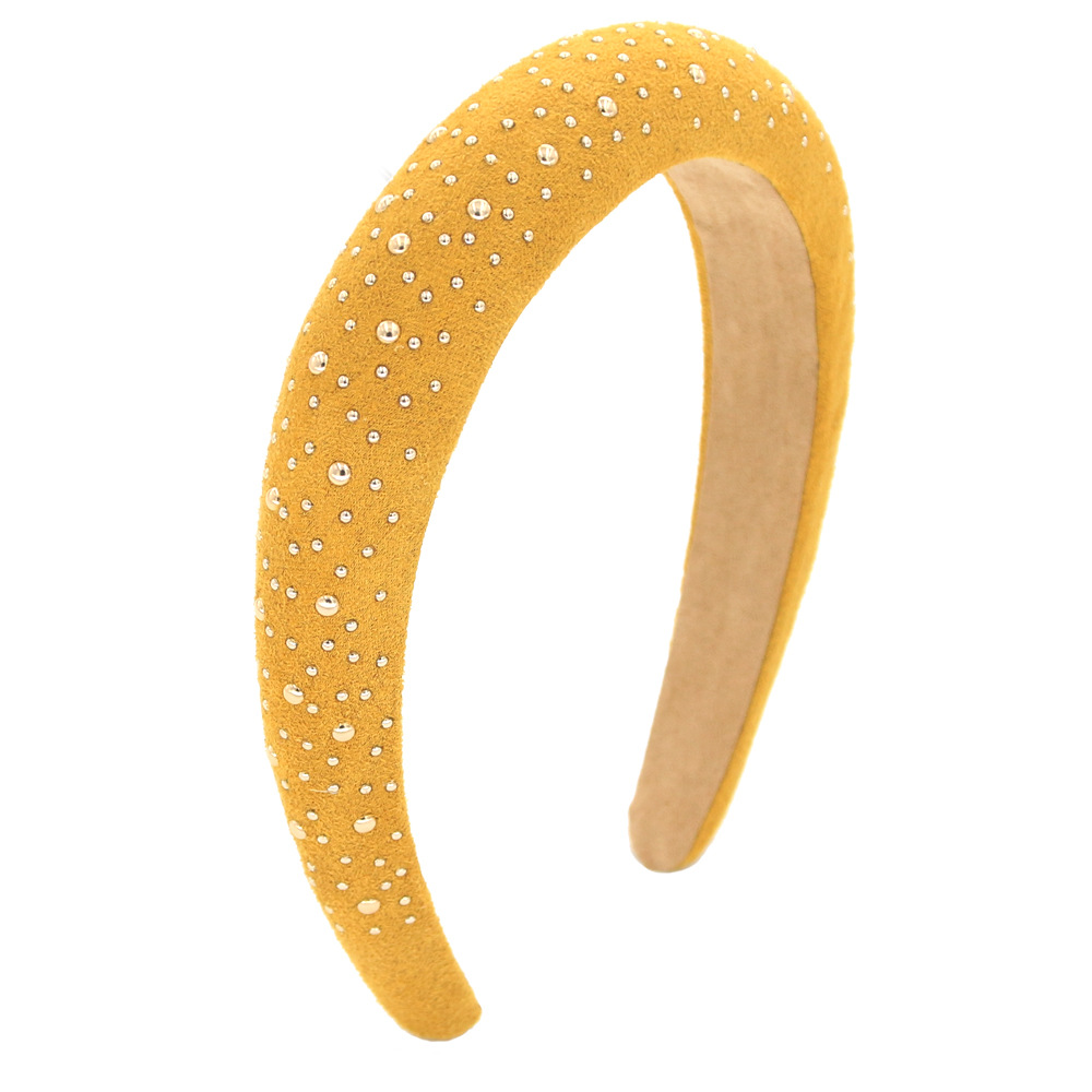 Bronzing Starry Headband For Women Hairpin Sponge Simple Headband Suppliers China display picture 3