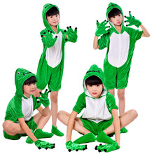 兒童青蛙表演服 成人小青蛙演出服裝 幼兒話劇小蝌蚪找媽媽舞蹈服