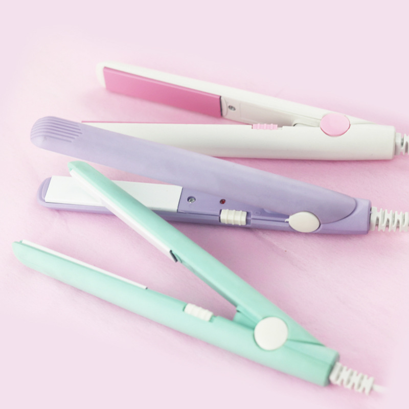 迷你小夹板陶瓷卷直两用卷发器空气刘海拉直板小功率电卷发棒