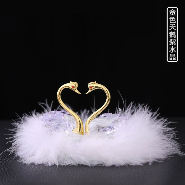 Golden purple swan