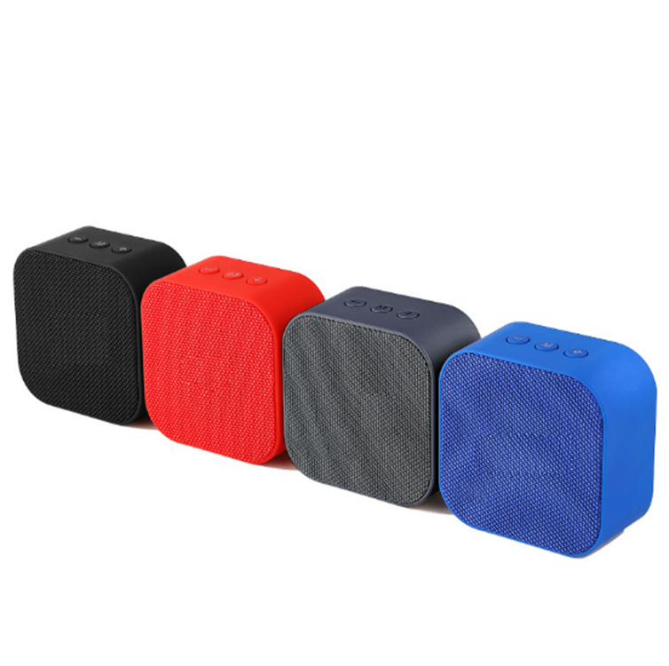 TWS Square Fabric Iron Net Bluetooth Fabric Small Speaker Heavy Subwoofer Outdoor Portable Collection Broadcasting Speaker