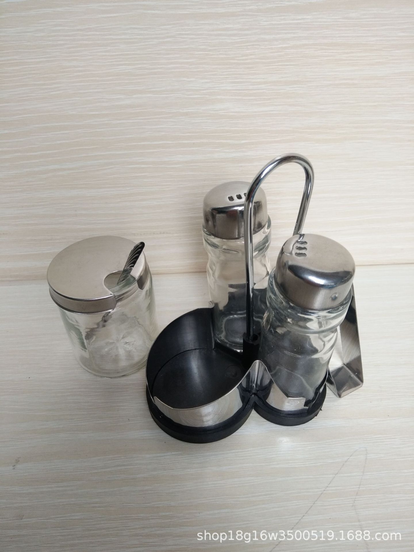 Botella de condimento combinada multipropósito para barbacoa al aire libre, mesa de comedor de cocina, barra de uso conveniente, higiénica y fácil limpieza