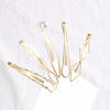 Retro universal set, golden hairgrip, bangs, hair accessory, European style, simple and elegant design