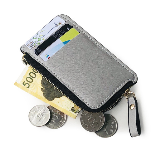 Korean style new zipper wallet creative coin purse men's short wallet business card bag thin wallet cross-border new product