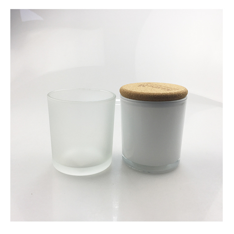 厂家批发白色蜡烛杯 210ml 可喷色