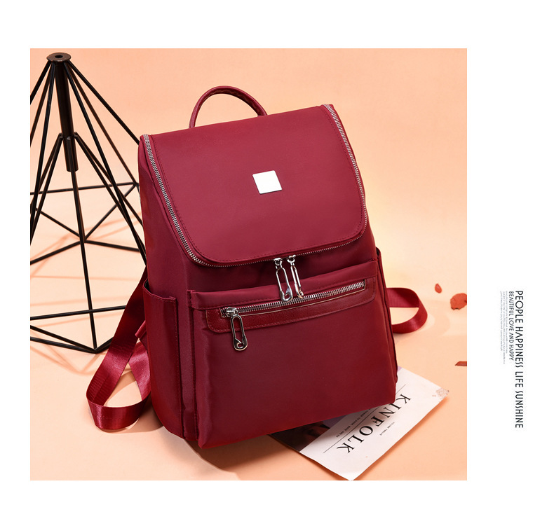 Oxford Cloth Backpack - Black