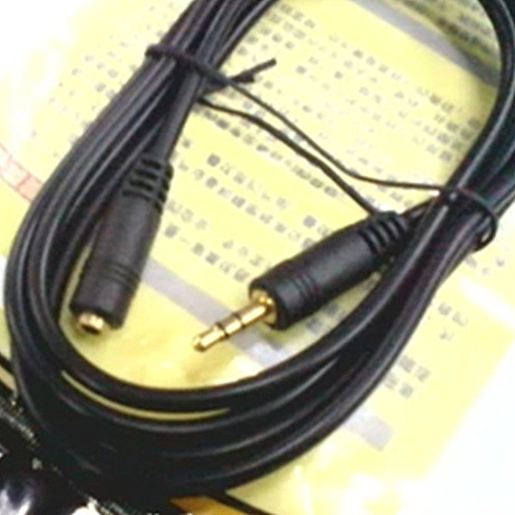 厂家直销1.5米达隆七六格全铜镀金立体声音频延长线3.5耳机延长线