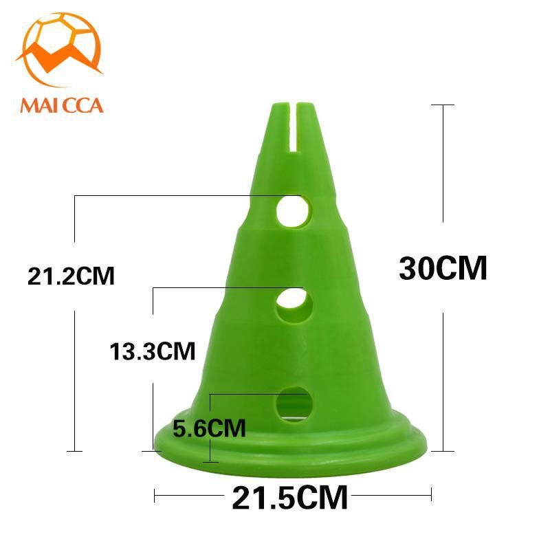 Fábrica al por mayor Maca 30cm logo barril con agujero 12 pulgadas entrenamiento de fútbol obstáculo cono barricada transfronteriza Fútbol