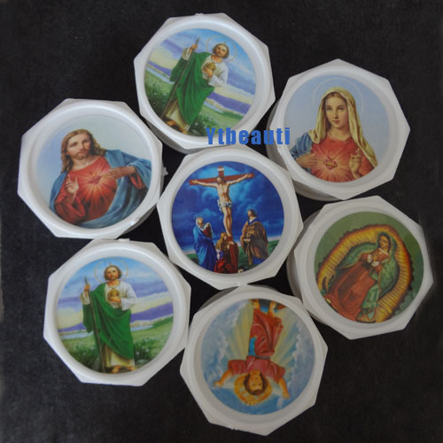 Transparent plastic rosary, box, wholesale