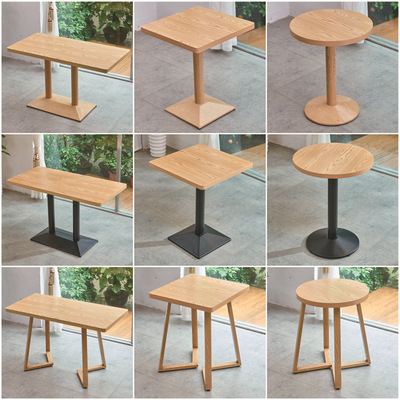 Simplicity Tea shop Table Western Restaurant Café Fast food tea with milk Dessert Snack bar Negotiate Tables and chairs combination customized