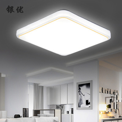 led吸頂燈客廳燈具大氣簡約現代臥室長方形方形書房陽台廚房燈飾