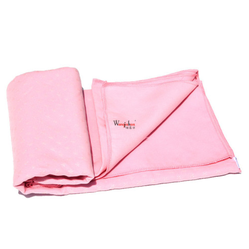 Flannel yoga towel star pattern grain pattern sweat-absorbent towel fitness yoga blanket with backpack