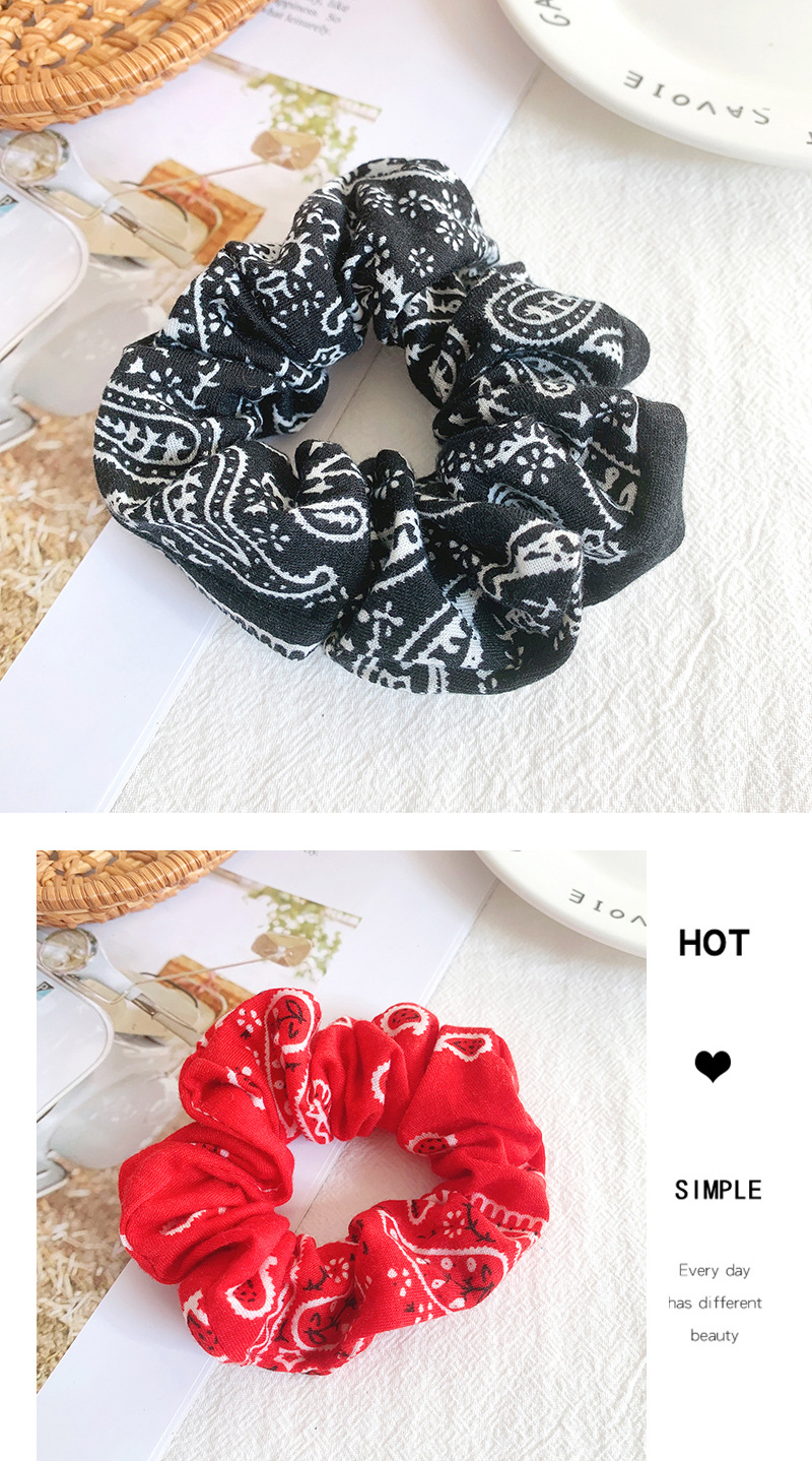 Hair Accessories Female Simple Cashew Flower Large Intestine Hair Ring Does Not Hurt Hair Rope Rope Rope display picture 3