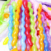 加厚龍球包郵螺旋氣球批發酒吧開業派對異形彩色麻花氣球100個裝