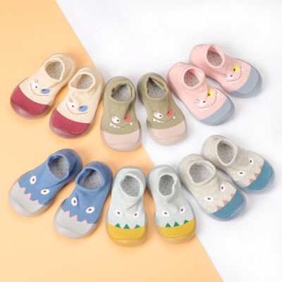 2020儿童袜子鞋宝宝学步鞋防掉跟婴儿鞋 ins爆款男宝女宝地板袜鞋|ms