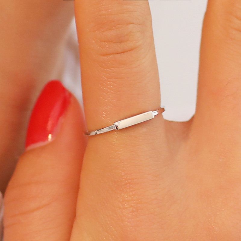 New Index Finger Ring Simple Geometric Open Ring Wholesale display picture 2