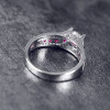 Accessory for beloved, ring with crystal, zirconium, ring with stone, Birthday gift, Korean style, silver 925 sample