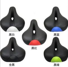 山地自行車坐墊鞍座坐墊座包加寬加大加厚大屁股彈簧避震中孔鏤空