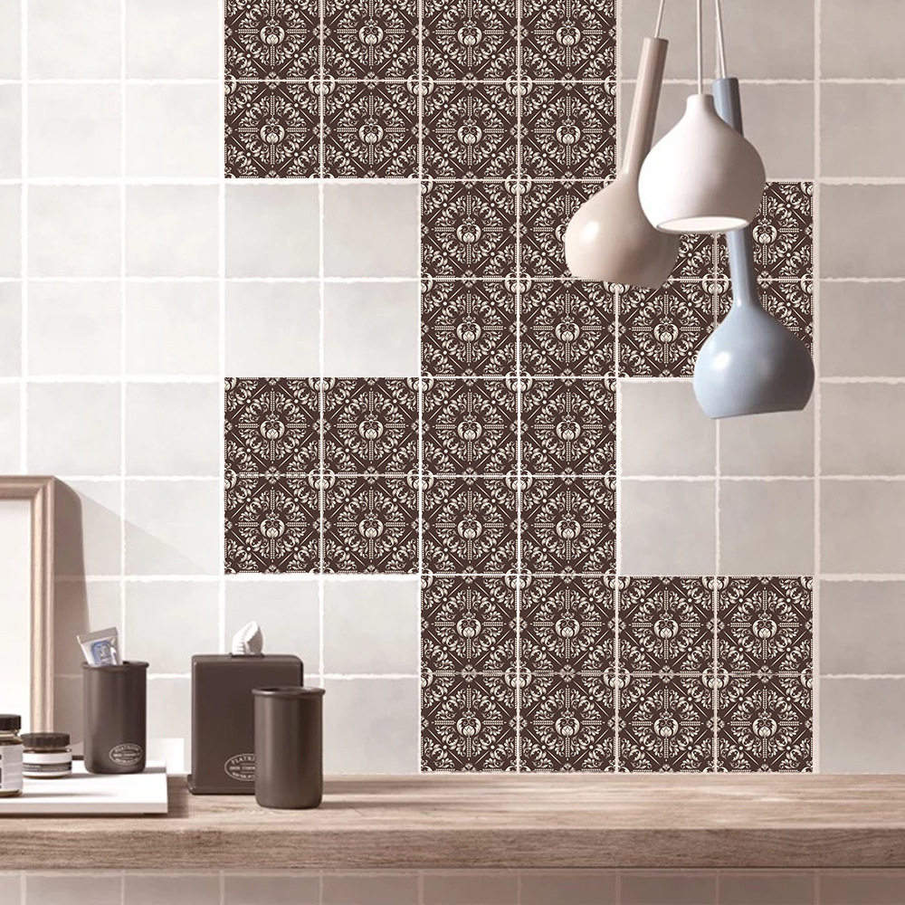 背景装饰洗漱台装饰DIY防油瓷砖贴一套10片装20*20cm厨房贴画贴纸