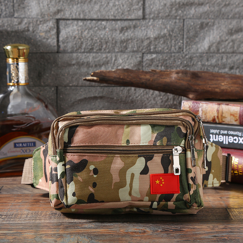 2019 New Outdoor Sports Camouflage Belt Men's And Women's Multi-Functional Large Capacity Wear-Resistant Wallet Nylon Cloth Cash Register Bag full figure