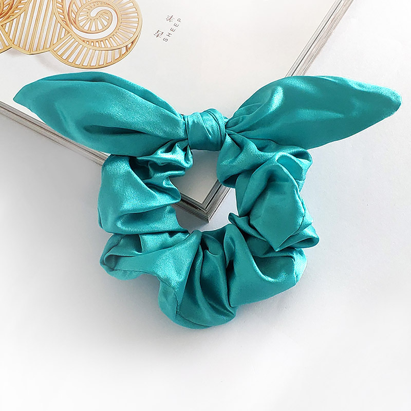 Satin Cloth Fashion Rabbit Ears Hair Scrunchies display picture 7