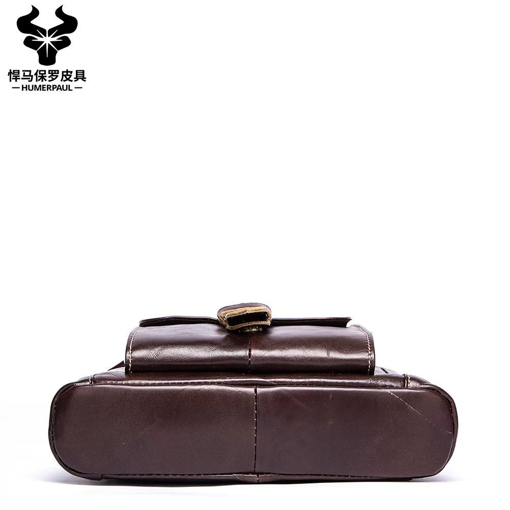 Universal one-shoulder bag for leisure, leather shoulder bag