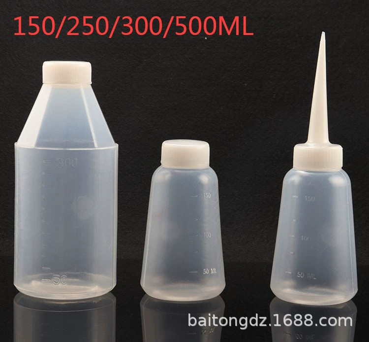 300/150/250/500 мл белая канифоль бутылка/спирт/пластиковая бутылка/ДОЗИРОВАНИЕ/пластиковый горшок/заостренная крышка бутылки клея