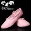 Children's dance shoes Female soft bottom practice red black and white cat paw shoes pink dance girl Chinese ballet