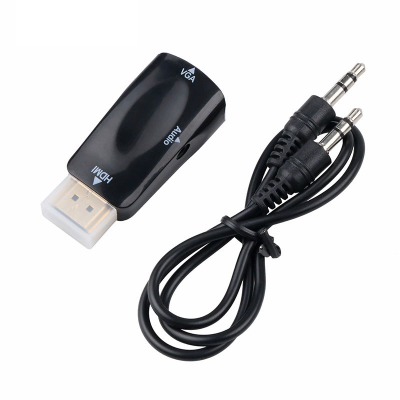HDMI на VGA переходник с аудио 1080p HDMI на VGA с аудио передача