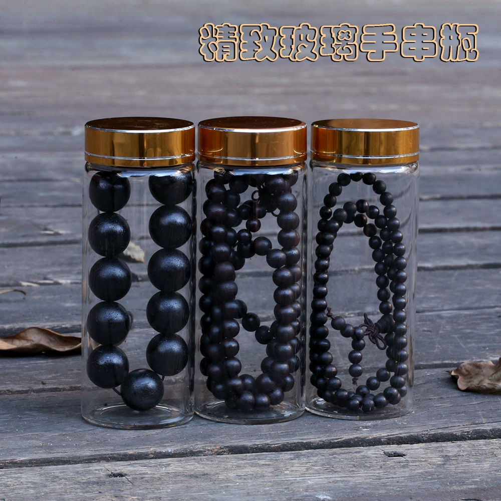 Прозрачный стеклянный браслет бутылка для хранения агарового дерева аромат капли сандалового дерева маленький лист бусины из розового дерева браслет коробка без запаха герметичная коробка