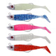 5 Colors Paddle Tail Fishing Lures Soft Plastic Baits Bass Trout Fresh Water Fishing Lure