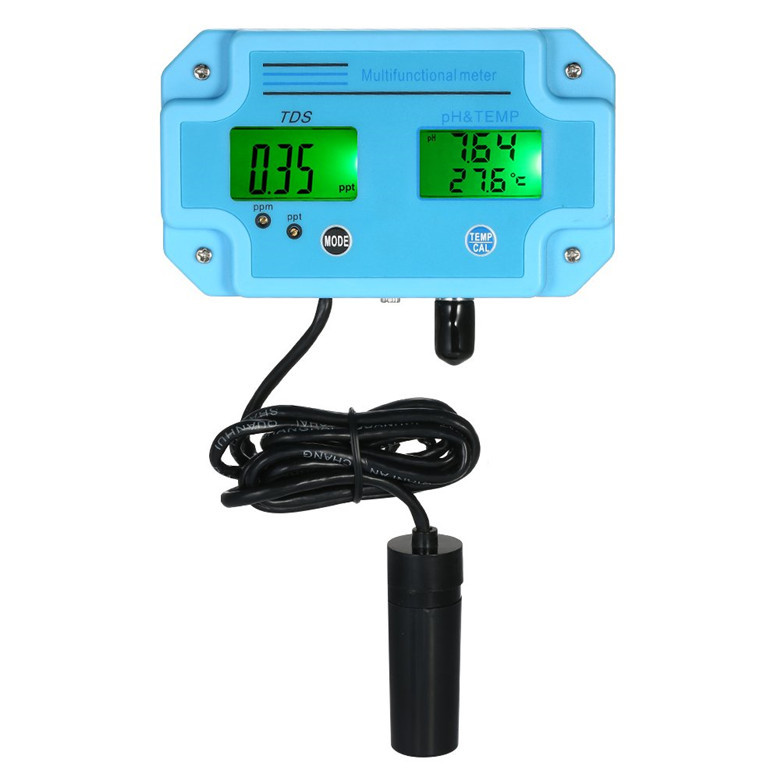 水质测试仪 pH TDS TEMP 水传感器 LCD 多功能水质监测仪 PH-2983