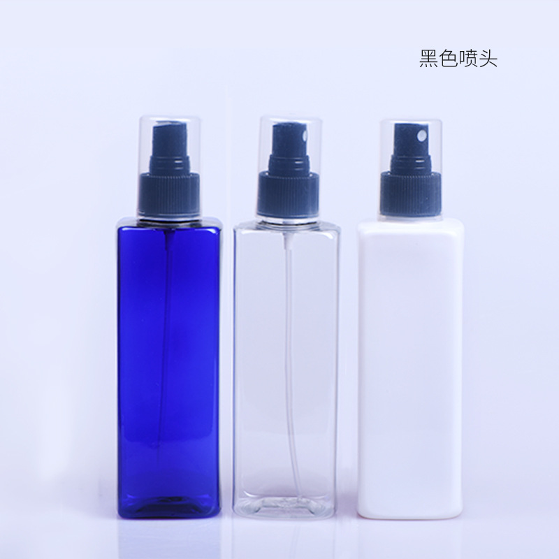 250ML方形PET瓶花露水纯露瓶户外防晒喷瓶细雾全罩喷头清香剂喷瓶