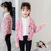 girl Sweater 2019 CUHK Korean Edition Long sleeve Fashionable Western style coat mink baby Sweater