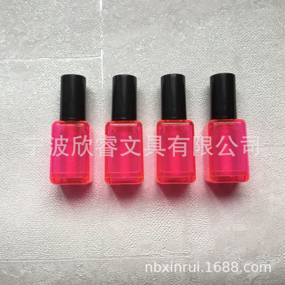 创意粉色指甲油迷你荧光笔 批发 定制水彩笔 绘画用马克笔|ms