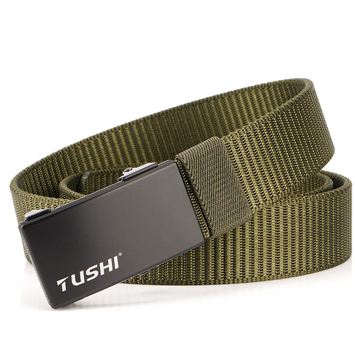 2019 New Belt Men's Automatic Buckle Business Casual Belt Men's Belt Nylon Belt Manufacturer Wholesale