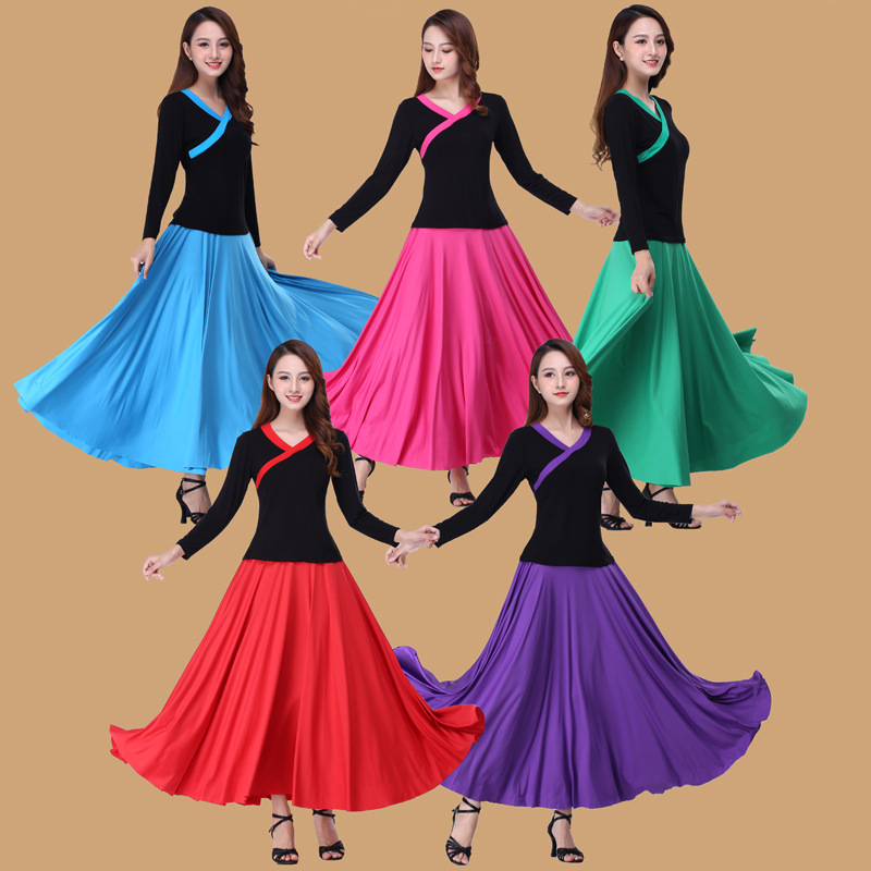 2020 Autumn and winter new pattern square dance clothing new pattern suit Dance Costume Hanfu longuette Xinjiang dance Big swing skirt