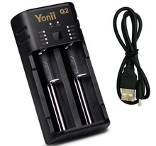 YONII Q2 雙槽多功能用充電器18650 26650AA AAA鋰電池鎳氫充電器