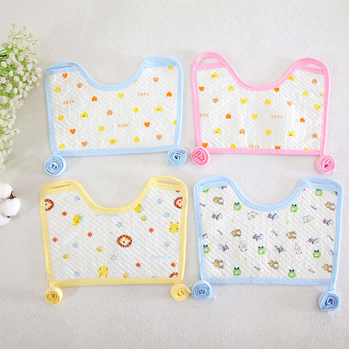 New maternal and infant products baby ecological cotton waterproof square floral children's bib bib