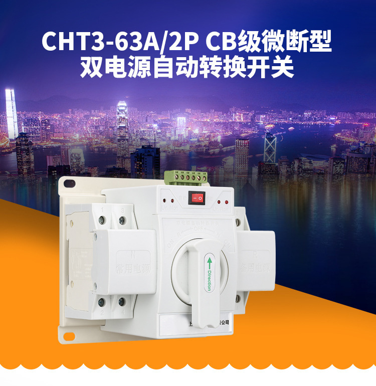Teng Tai 2P63A Dual power automatic transfer switch CB Mini Dual Power