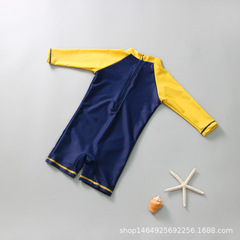 Cartoon children's swimsuits for boys and girls, cute Korean style one-piece swimsuits, baby styling clothes, sun protection swimsuits