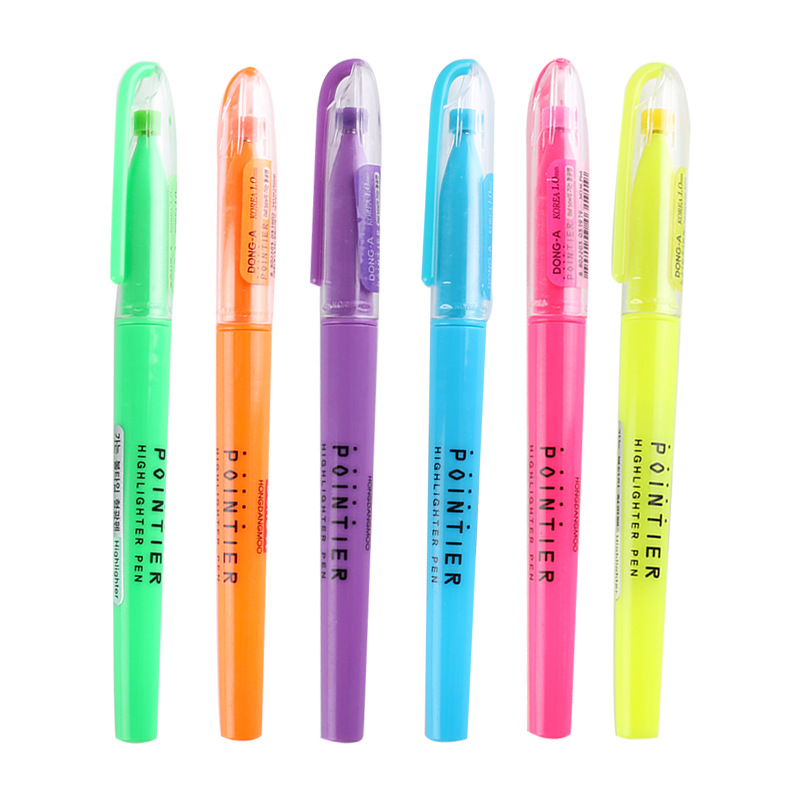 DONG-A东亚  POINTIER  1.0钢珠尖荧光笔 炫彩笔