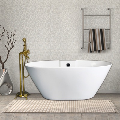 新世爵 浴缸家用小户型成人卫生间亚克力独立式贵妃网红浴缸泡澡|ms