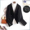 Autumn and winter new pattern Double-sided it wool overcoat have cash less than that is registered in the accounts Self cultivation Lapel Double-breasted Fur coat Manufactor Direct selling